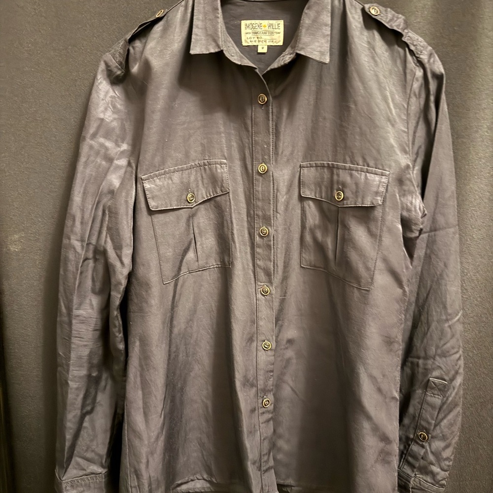 Imogene and Willie - women’s button up blouse. Dark Navy. - Picture 4 of 5
